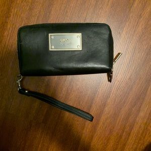 Black DKNY wristlet